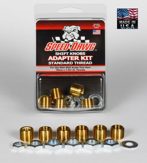 Standard Thread Shift Knob Adapter Kit - 6 Sizes