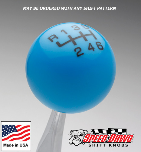 Blue 66 Mustang American Shifter 139393 Blue Metal Flake Shift Knob with M16 x 1.5 Insert 