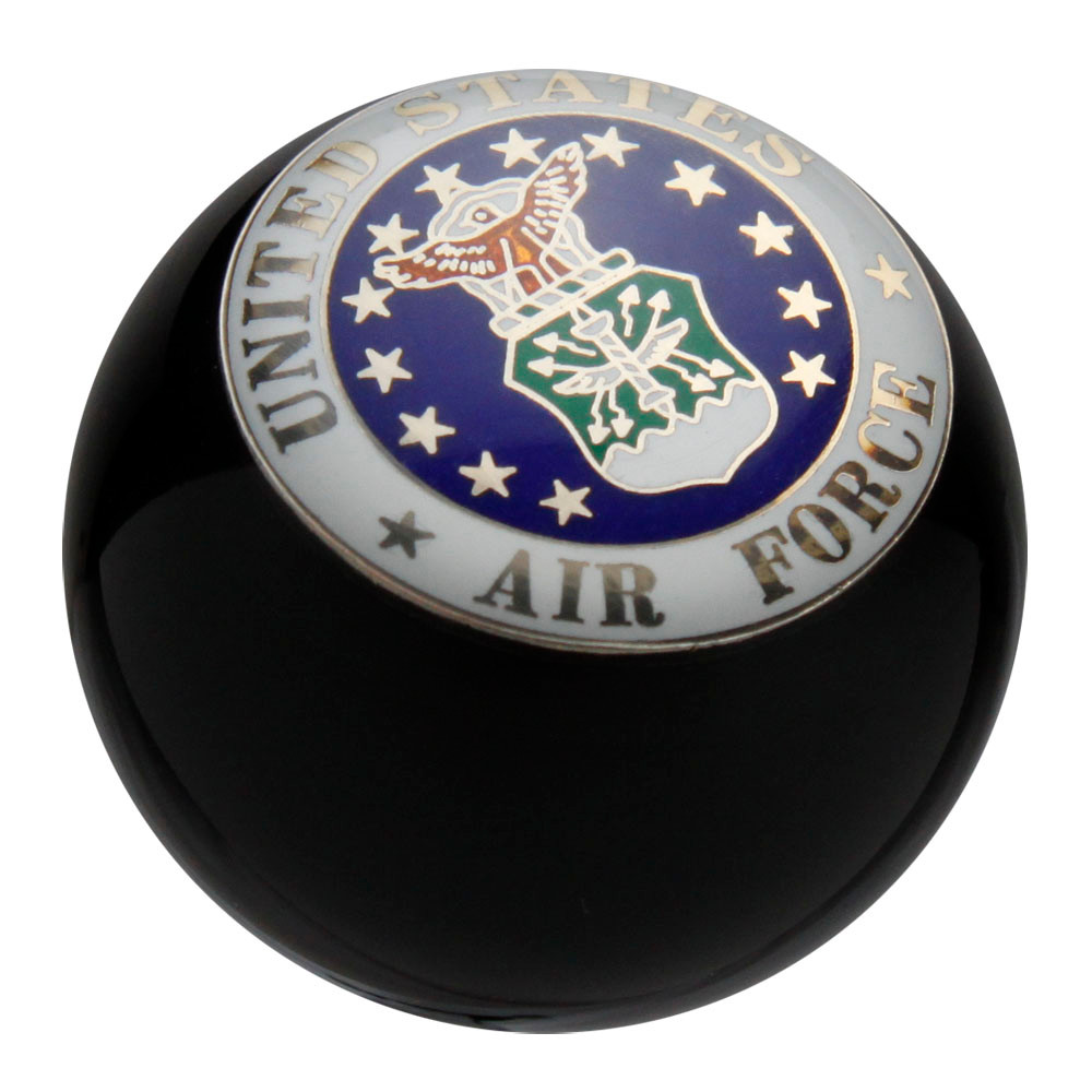 Black Chief Master Sergeant of The Air Force American Shifter 134229 Stripe Shift Knob with M16 x 1.5 Insert 