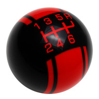 Black knob with Red graphics