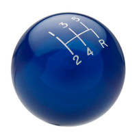 Transparent Blue Shift Knob with Engraved Shift Pattern