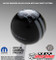 Challenger Rally Stripe Shift Knob Black with Pearl Gray graphics