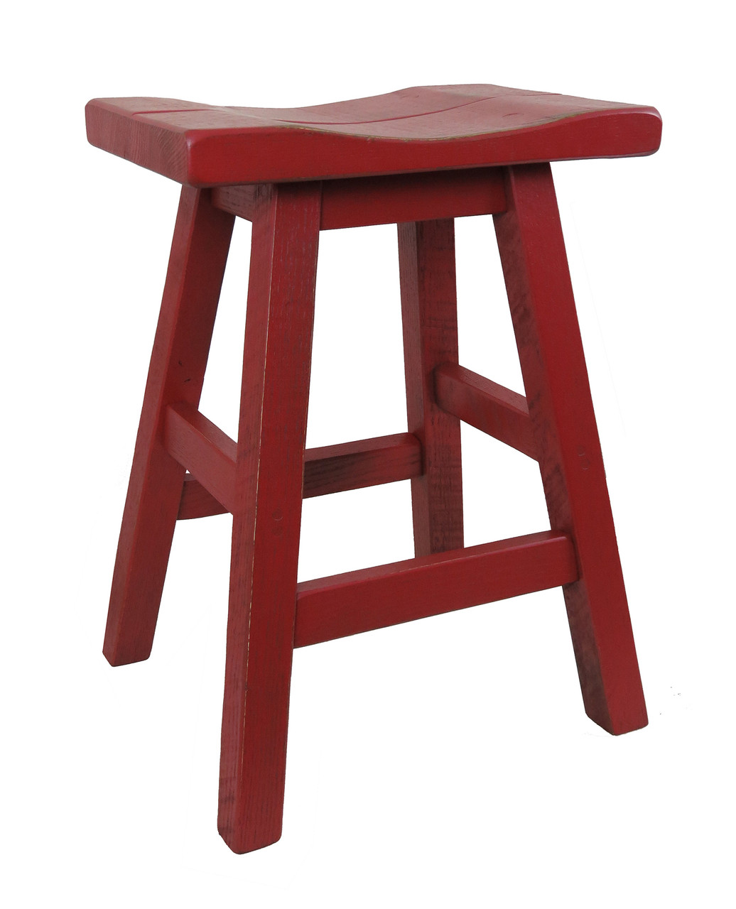 Farmhouse White Distressed Swivel Barnwood Bar Stools 24 ...