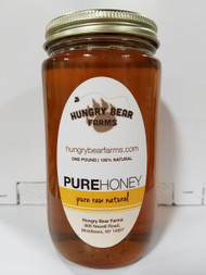 Pure Raw Honey, 1 lb. Jar