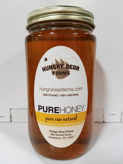 Pure Raw Honey, 1 lb. Jar
