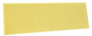 Yellow 5-1/2" Medium Beeswax Coated Plastic Foundation, Each