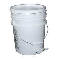 Plastic Bottling Pail w/ 1-1/2" Honey Gate (Lid w/ Gasket Included)