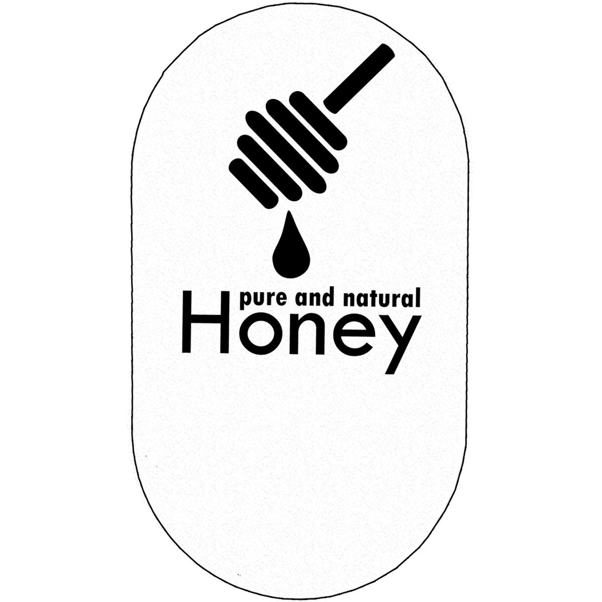 clear label white text