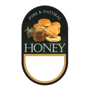 Large Honey/ Biscuit Label, Oval, 2-5/8" x 4-1/2", Pack of 250, Brushy Mt.