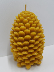 Pure Beeswax Jumbo Pine Cone Candle