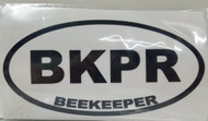 (BKPR) Beekeeper Oval Bumper Sticker