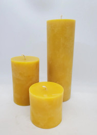 100% Pure Beeswax Pillar Candle