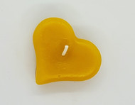 Pure Beeswax Floating Heart Candles, Set of 3, 100% beeswax