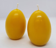 Pure Beeswax Chicken Egg Candles, 100% Beeswax, Golden Eggs