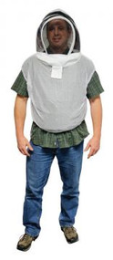 Beekeeping Vest with Hood- XL to XXL Size, Domed Veil