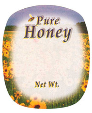 Field of Flowers Label, Roll of 250, 12 oz Bear Label, 1-5/8" x 1-15/16"