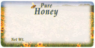 Field of Flowers Label, Fits Round Jar, Roll of 250