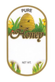 Golden Skep Label, Roll of 250, Small Label, 1-3/4" x 3"