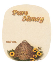 Sunflower Skep Label, Roll of 250, 12 oz Bear Label, 1-5/8" x 1-15/16"