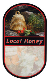 Garden Skep Local Honey, Roll of 250, Large Label, 2-5/8" x 4-1/2"
