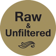 Raw and Unfiltered Gold Foil Label 1-1/4" Label, Roll of 250