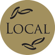 Local Gold Foil Label 1-1/4", Roll of 250