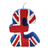 UK Pound Sign Candle Flex Mold
