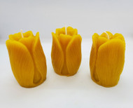 Pure Beeswax Tulip Candle, 100% Beeswax