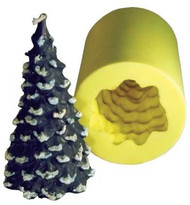 6-1/2" Christmas Tree Candle Flex Mold