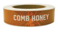 Roll of 100 Orange Labels, for Ross Round Comb Honey
