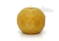 Pure Beeswax Geometric Ball Candle