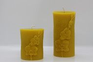 Pure Beeswax Orchid Pillar Candle