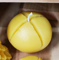 Pure Beeswax Sleigh Bell Candles, 100% Beeswax