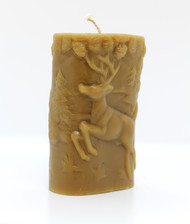 Pure Beeswax Wilderness Pillar Candle