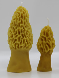 Pure Beeswax Morel Mushroom Candle