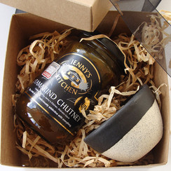 Medium Tamarind Chutney with a handcrafted serving bowl