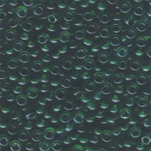 Japanese Miyuki Seed Beads, size 6/0, SKU 111031.MYK6-0146, transparent green, (1 tube, apprx 24-28 grams, apprx 315 beads per tube)