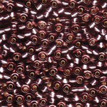 Japanese Miyuki Seed Beads, size 6/0, SKU 111031.MYK6-0142S, silver lined smoky amethyst, (1 tube, apprx 24-28 grams, apprx 315 beads per tube)