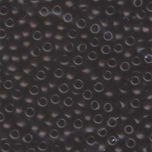 Japanese Miyuki Seed Beads, size 6/0, SKU 111031.MYK6-0135F, matte transparent brown, (1 tube, apprx 24-28 grams, apprx 315 beads per tube)