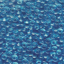 Japanese Miyuki Seed Beads, size 6/0, SKU 111031.MYK6-0148, transparent aqua, (1 tube, apprx 24-28 grams, apprx 315 beads per tube)