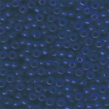Japanese Miyuki Seed Beads, size 6/0, SKU 111031.MYK6-0149F, matte transparent capri blue, (1 tube, apprx 24-28 grams, apprx 315 beads per tube)