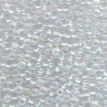 Japanese Miyuki Seed Beads, size 6/0, SKU 111031.MYK6-0250, crystal ab, (1 tube, apprx 24-28 grams, apprx 315 beads per tube)