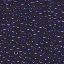 Japanese Miyuki Seed Beads, size 6/0, SKU 111031.MYK6-0151, transparent cobalt, (1 tube, apprx 24-28 grams, apprx 315 beads per tube)