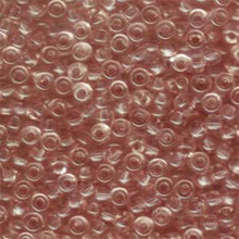 Japanese Miyuki Seed Beads, size 6/0, SKU 111031.MYK6-0155, transparent light tea rose, (1 tube, apprx 24-28 grams, apprx 315 beads per tube)
