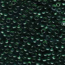 Japanese Miyuki Seed Beads, size 6/0, SKU 111031.MYK6-0147, transparent emerald, (1 tube, apprx 24-28 grams, apprx 315 beads per tube)