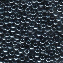 Japanese Miyuki Seed Beads, size 6/0, SKU 111031.MYK6-0451, gunmetal, (1 tube, apprx 24-28 grams, apprx 315 beads per tube)