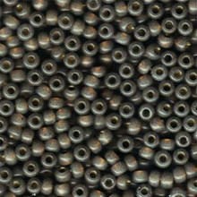 Japanese Miyuki Seed Beads, size 6/0, SKU 111031.MYK6-0650, dyed rustic gray alabaster s/l, (1 tube, apprx 24-28 grams, apprx 315 beads per tube)