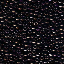 Japanese Miyuki Seed Beads, size 6/0, SKU 111031.MYK6-0458, metallic dark brown, (1 tube, apprx 24-28 grams, apprx 315 beads per tube)