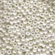 Japanese Miyuki Seed Beads, size 6/0, SKU 111031.MYK6-0591, ivory pearl ceylon, (1 tube, apprx 24-28 grams, apprx 315 beads per tube)