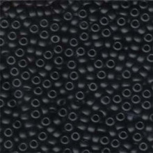 Japanese Miyuki Seed Beads, size 6/0, SKU 111031.MYK6-0401F, matte black, (1 tube, apprx 24-28 grams, apprx 315 beads per tube)
